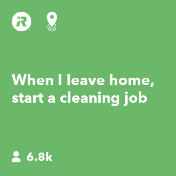 When I leave home, start a cleaning job