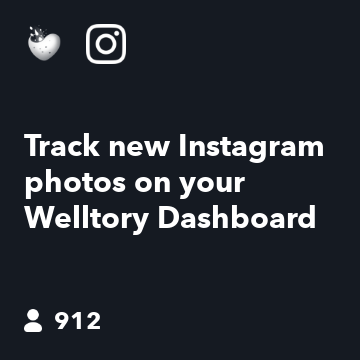 Track new Instagram photos on your Welltory Dashboard