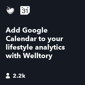 Add Google Calendar to your lifestyle analytics with Welltory