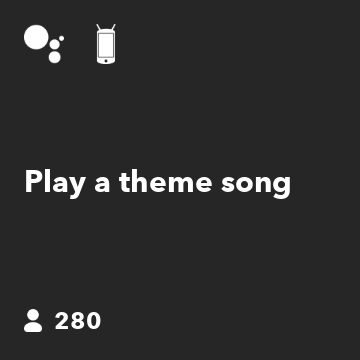 Play a theme song