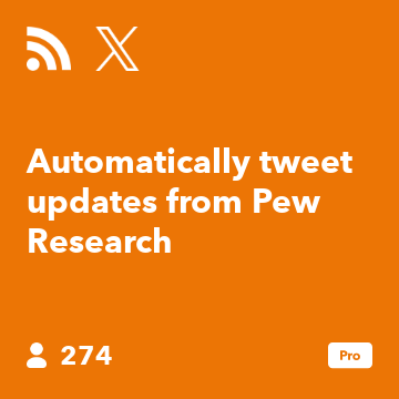 Automatically tweet updates from Pew Research