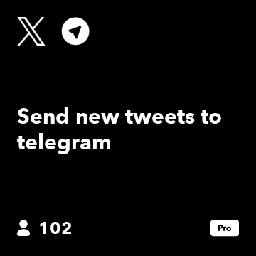 Send new tweets to telegram