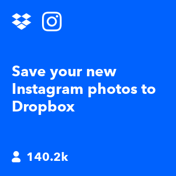 Save your new Instagram photos to Dropbox