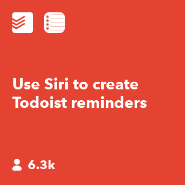 Use Siri to create Todoist reminders