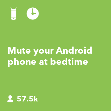 Mute your Android phone at bedtime