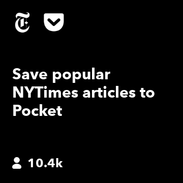 Save popular NYTimes articles to Pocket