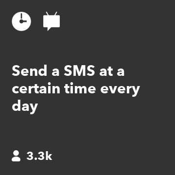 Send a SMS at a certain time every day