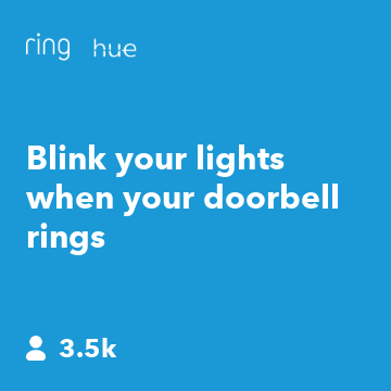 Blink your lights when your doorbell rings