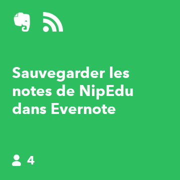 Sauvegarder les notes de NipEdu dans Evernote