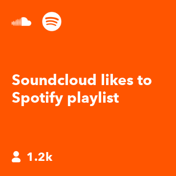 Soundcloud likes to Spotify playlist