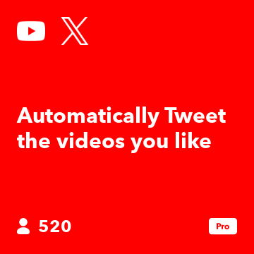 Automatically Tweet the videos you Like