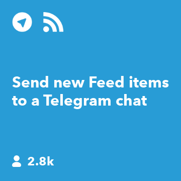 Send new Feed items to a Telegram chat