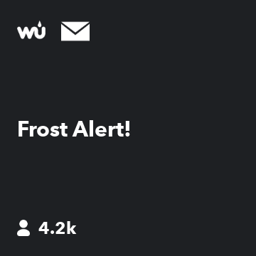 Frost Alert!