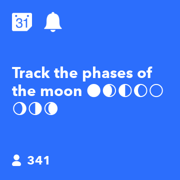 Track the phases of the moon 🌑🌒🌓🌔🌕🌖🌗🌘 