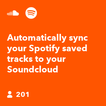 Automatically sync your Spotify saved tracks to your Soundcloud