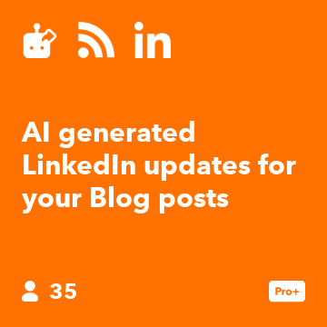 AI generated LinkedIn updates for your Blog posts