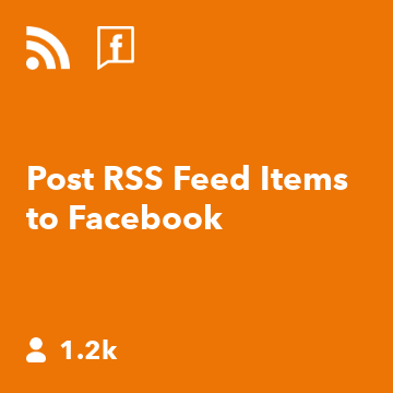 Post RSS Feed Items to Facebook