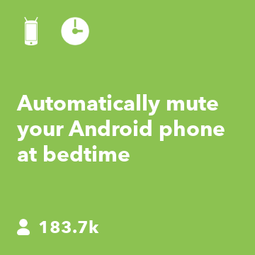 Mute your phone at bed time