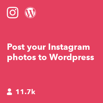 Post your Instagram photos to Wordpress