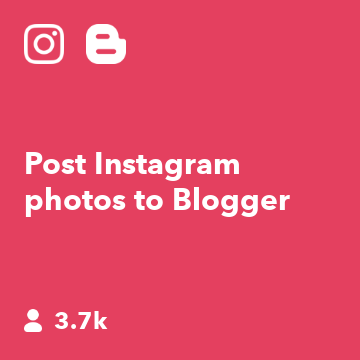 Post Instagram photos to Blogger