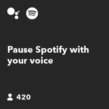 Pause Spotify with your voice