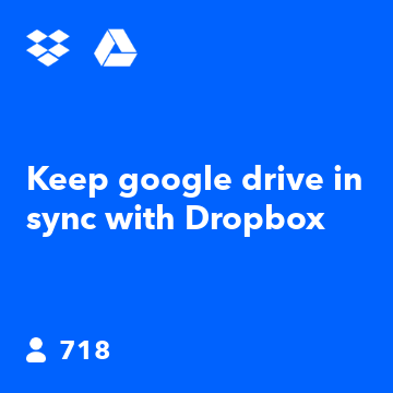 Keep google drive in sync with Dropbox 