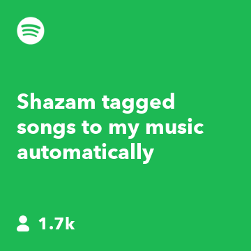 Shazam tagged songs to my music automatically 