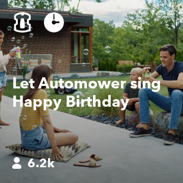 Let Automower sing Happy Birthday