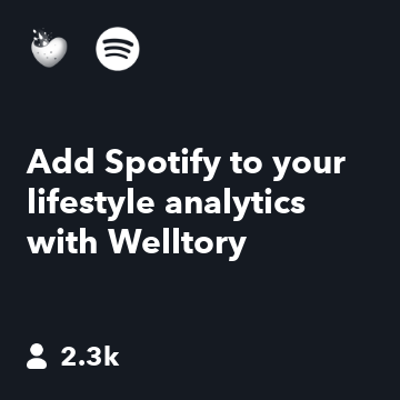 Add Spotify to your lifestyle analytics with Welltory
