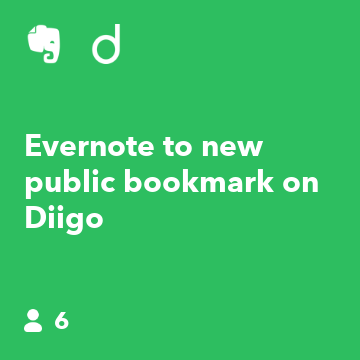 Evernote to new public bookmark on Diigo