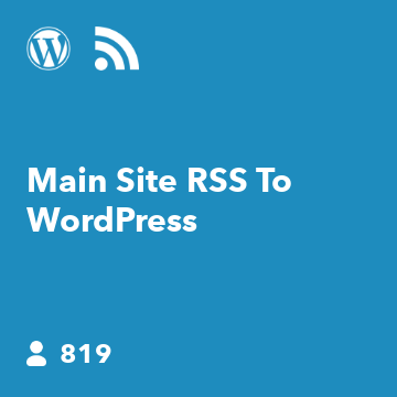 Main Site RSS To WordPress