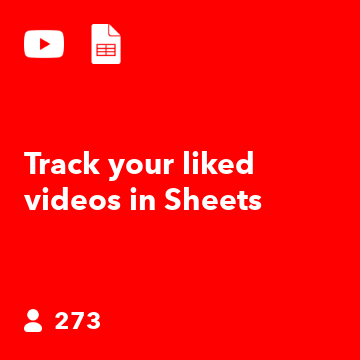 Track your liked videos in Sheets