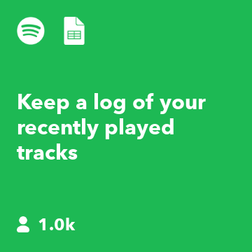 Keep a log of your recently played tracks