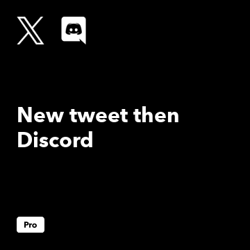 New tweet then Discord 