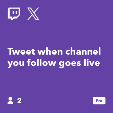 Tweet when channel you follow goes live