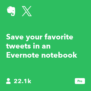 Save your favorite tweets in an Evernote notebook