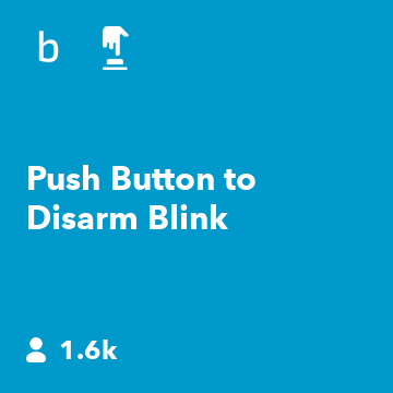 Push Button to Disarm Blink