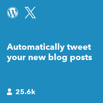 Automatically tweet your new blog posts