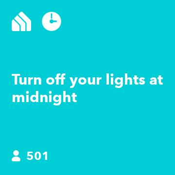 Turn off your lights at midnight