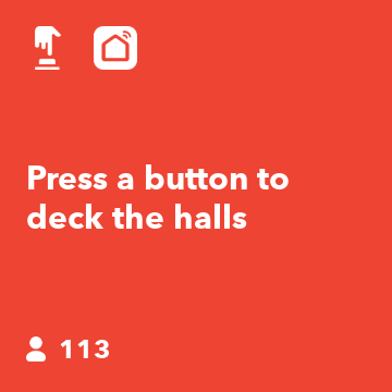 Press a button to deck the halls