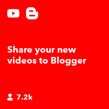 Share your new videos to Blogger