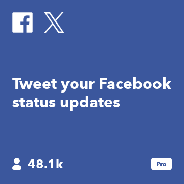 Tweet your Facebook status updates