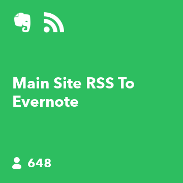 Main Site RSS To Evernote